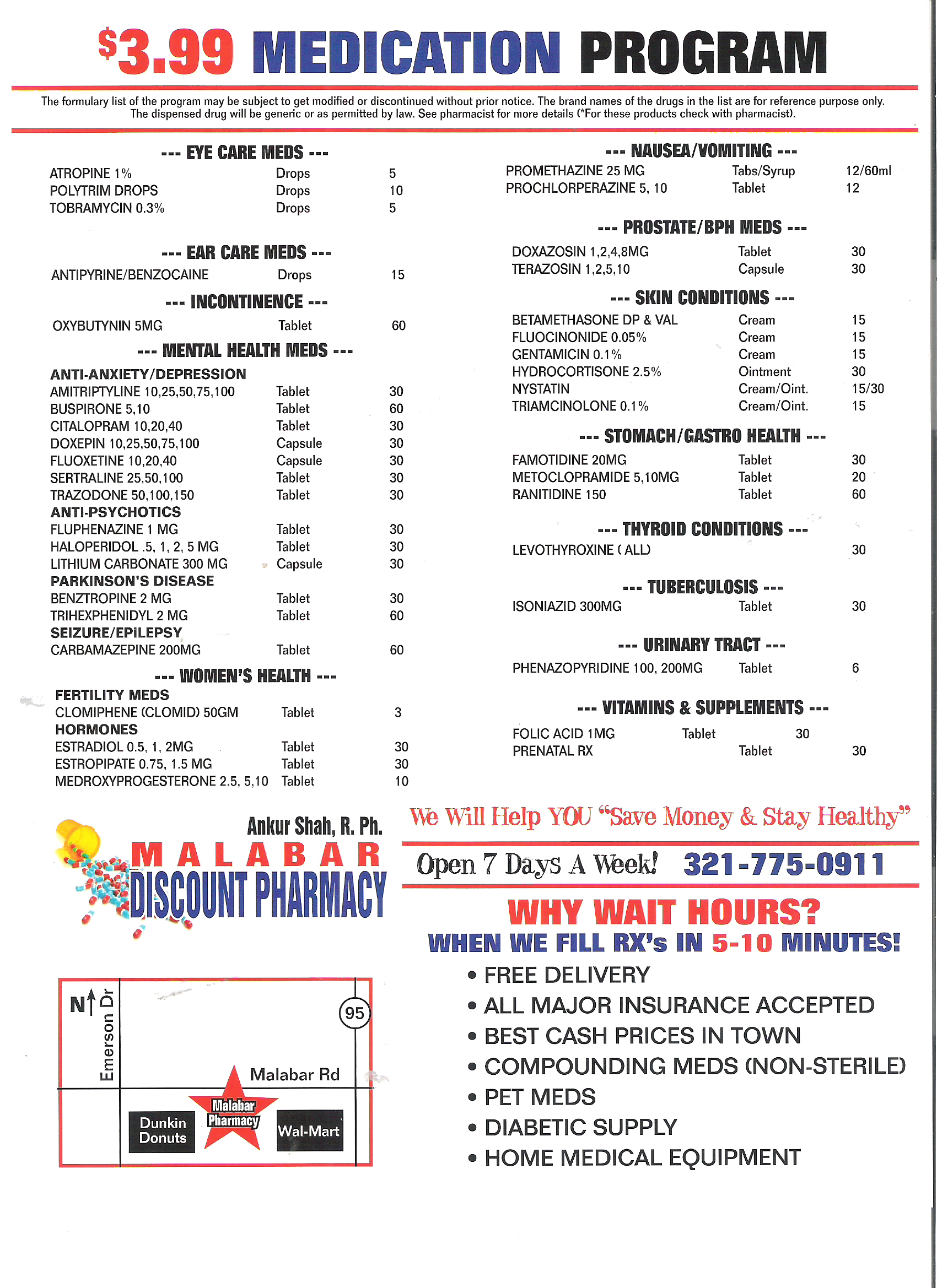 Malabar Drug Store  extra